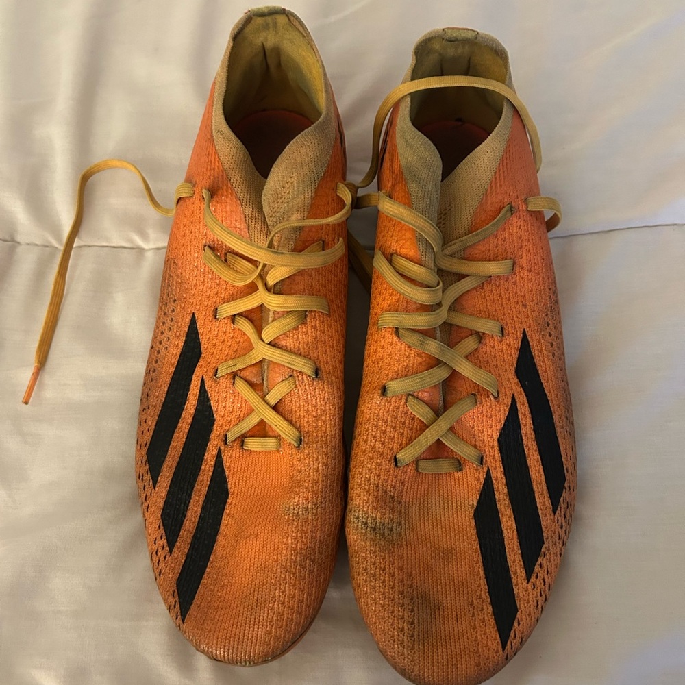 Adidas Men's Orange Cleats